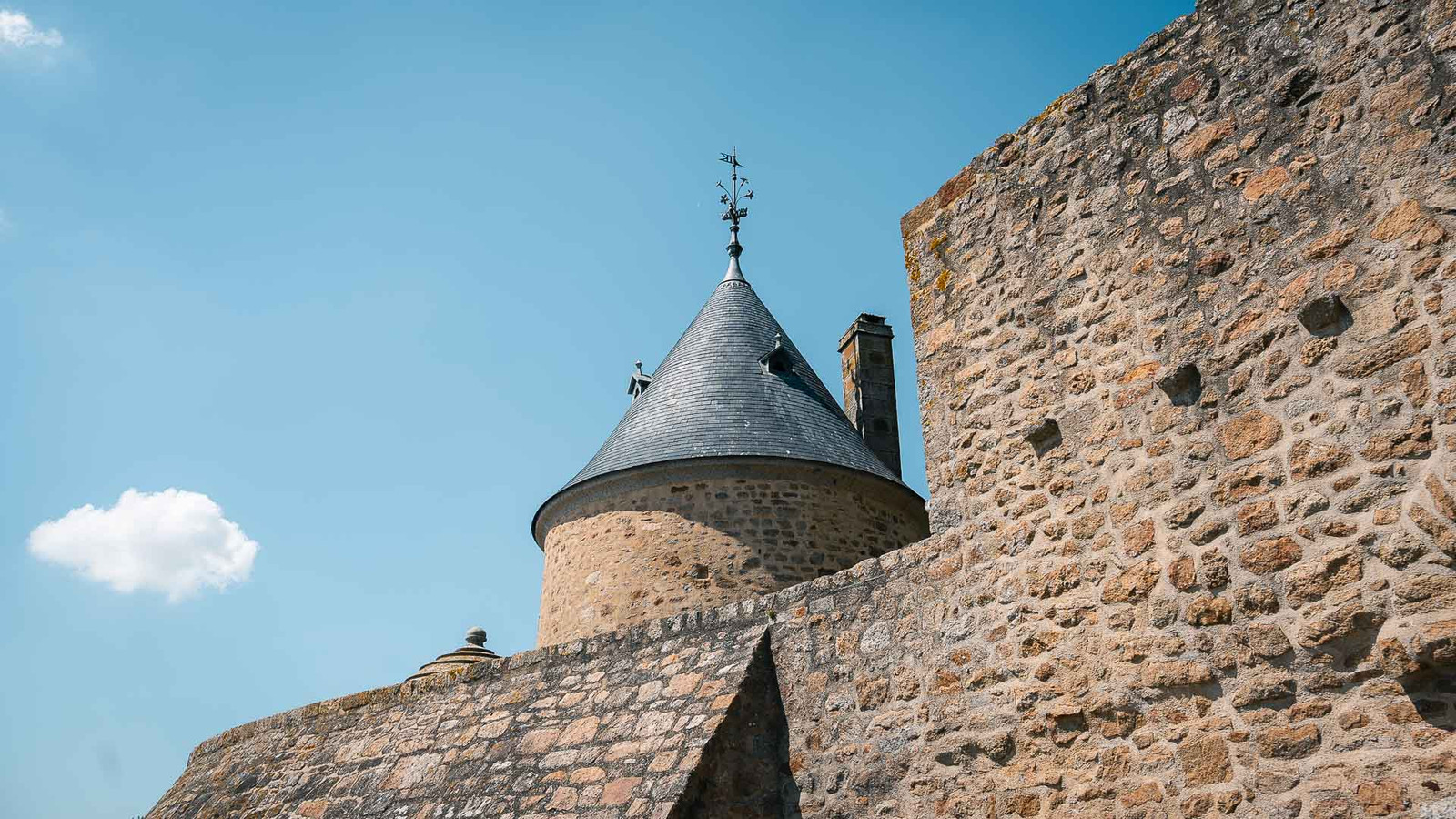 Mont Saint Michel tower and ramparts