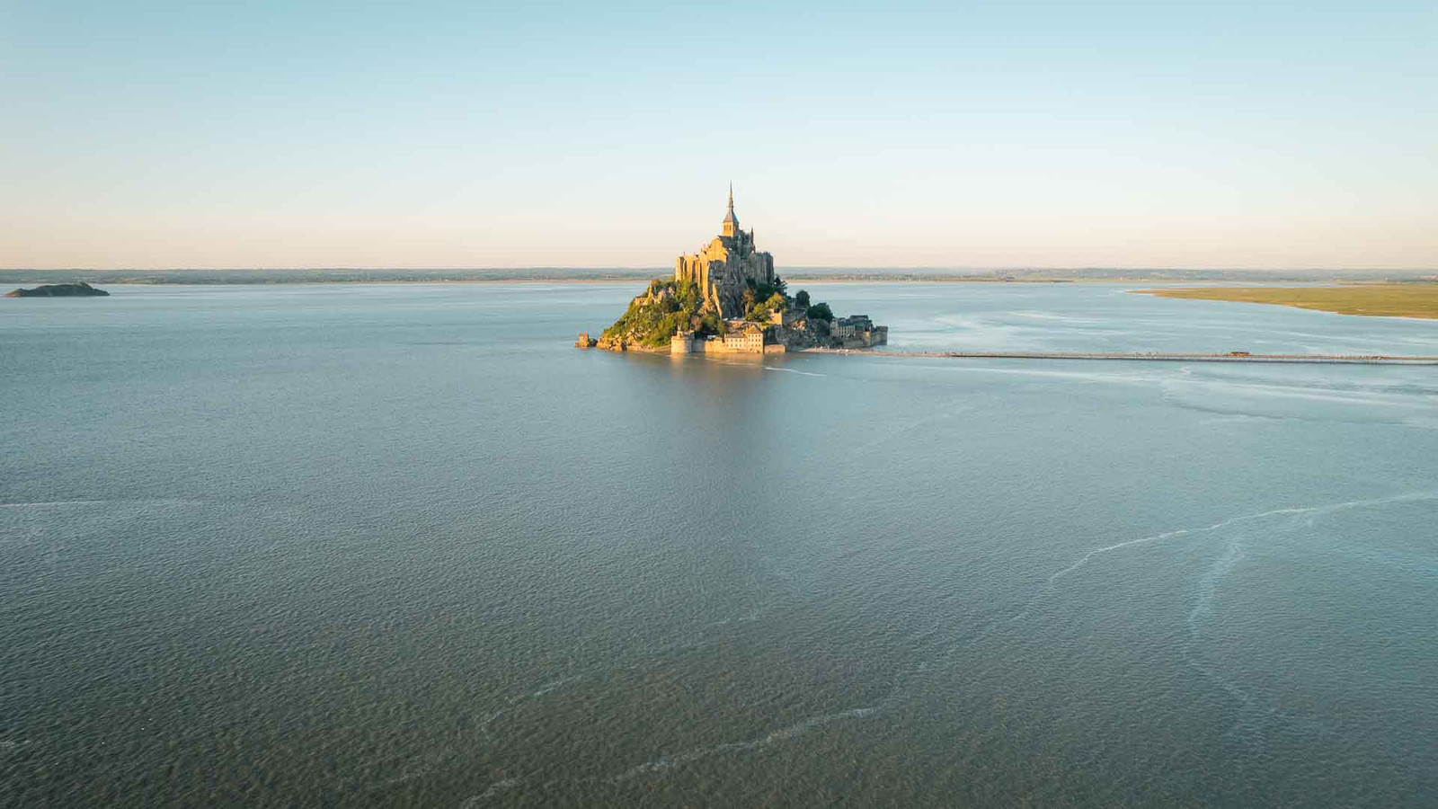 Mont Saint Michel in Winter