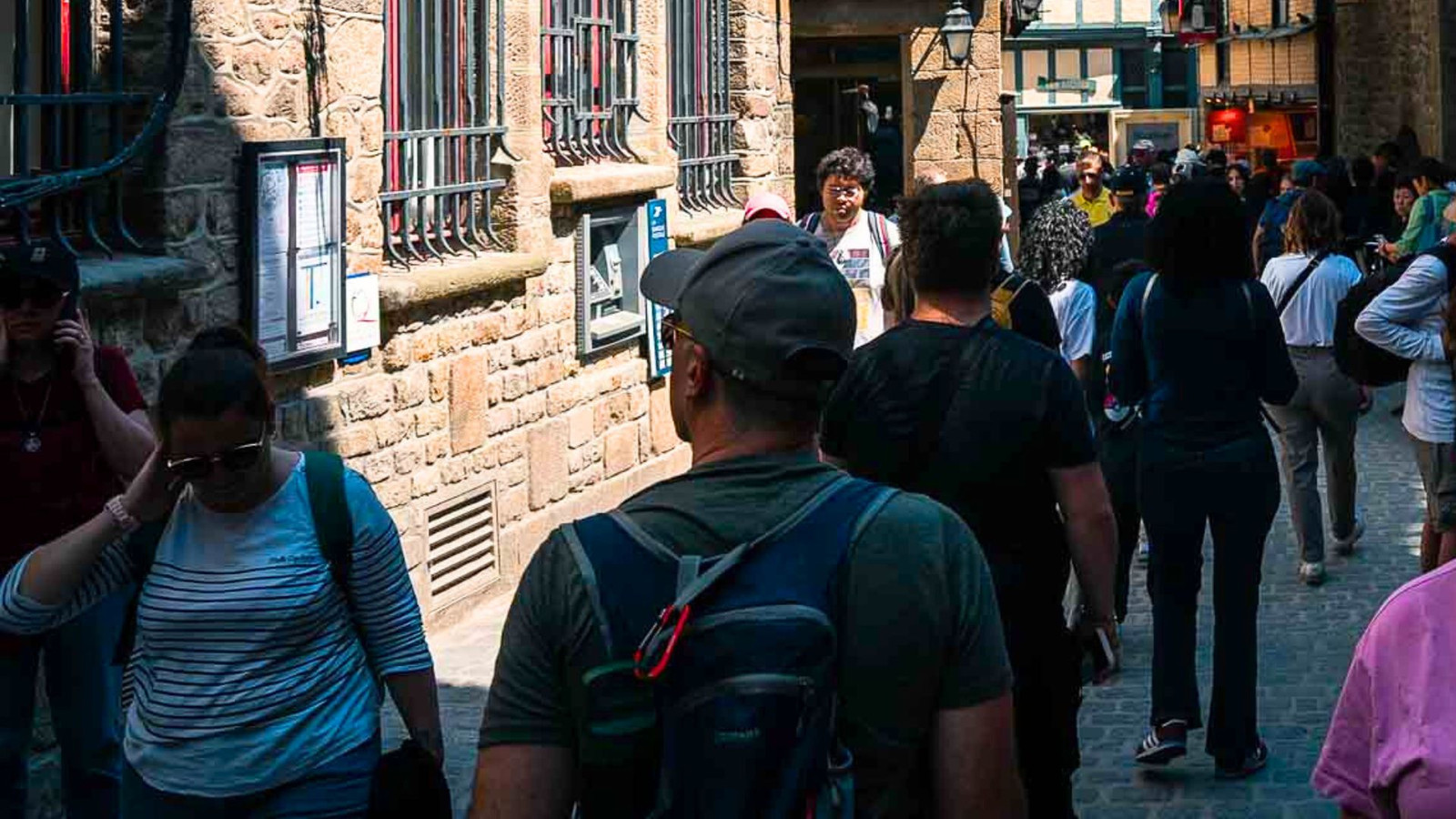 bring a small backpack at Mont Saint Michel