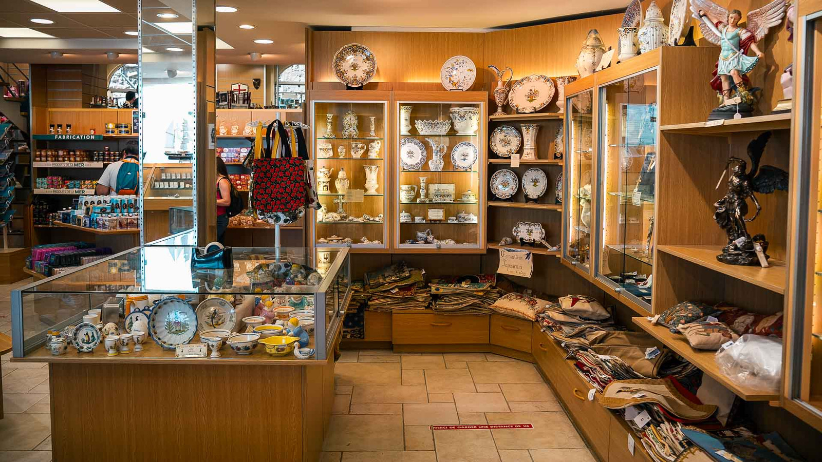religious & historical souvenir shop at Mont Saint Michel