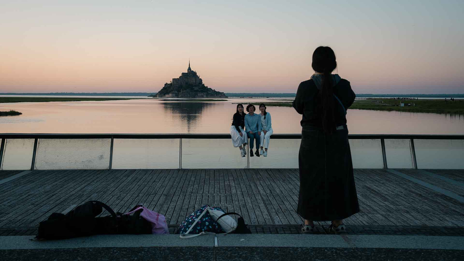 sunset at Mont Saint-Michel